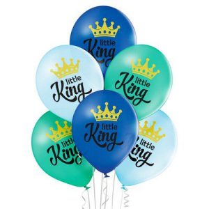 10 PALLONCINI COLORI ASSORTITI LITTLE KING PICCOLO PRINCIPE   CM 30