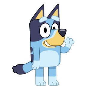 SAGOMA IN POLISTIROLO CON STAMPA FRONTALE BLUEY
