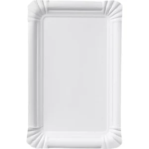 Piatto rettangolare in Carta – 13×20 cm – Bianco – 1000 pezzi
