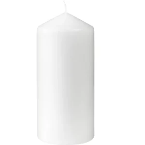 Candele pillar 130×60 mm Bianco 30h 12 pz.