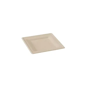 Piatto Polpa marrone Quadrato 200 x 200 mm – x 500 pezzi (20 x 25 pz)