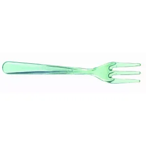 Mini Forchettina Plastica Trasparente Verde – 9,5 cm – 1000 pz