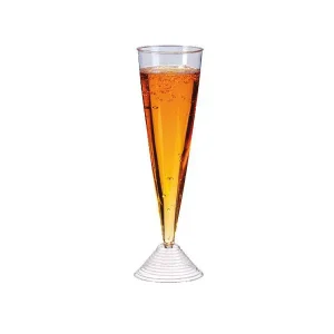 Flute champagne in plastica con gambo, 100 ml pz. 144