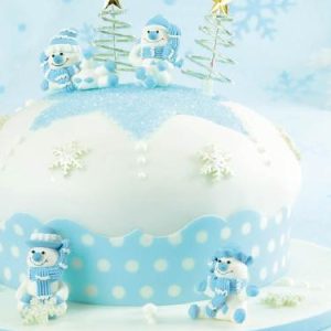 4 PUPAZZI DI NEVE IN ZUCCHERO NATALE