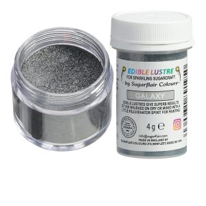 Polvere Brillante Alimentare Sugarflair Galaxy Argento Edible Lustre Glitter