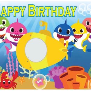 CIALDA SU ZUCCHERO BABY SHARK RETTANGOLARE