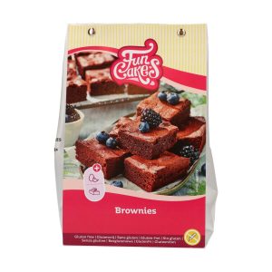 FunCakes Mix per Brownies, Senza Glutine 500 gr
