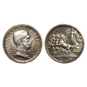 Vittorio Emanuele III – 2 Lire Quadriga Briosa – 1915