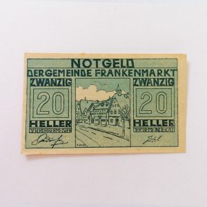 AUSTRIA – 20 HELLER “NOTGELD DERGEMEINDE FRANKENMARKT” – 1920 – QFDS