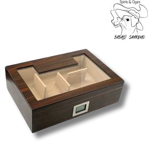 Humidor magnetico con vetrina e igrometro digitale