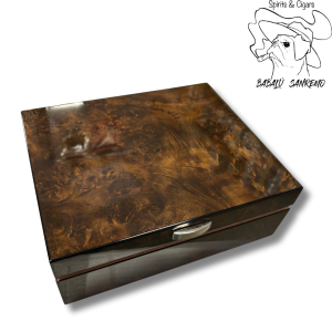 Humidor in in radica di noce lucido