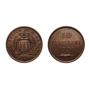 San Marino – Vecchia Monetazione – 10 Centesimi 1938