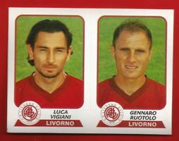 FIGURINE PANINI originale Campionato 2003-04 Livorno n.524 Vigiani-Ruotolo € 1,00