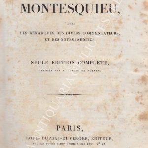 Oeuvres de Montesquieu