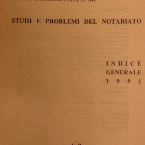 Vita Notarile. Studi problemi e lettere del notariato
