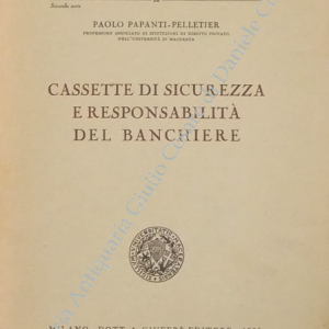 Cassette di sicurezza e responsabilità del banchiere